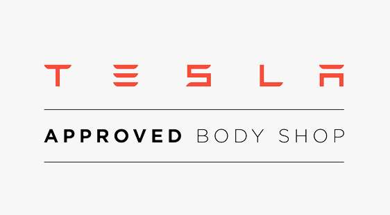 tesla certified body shop logo tesla certified body shop logo