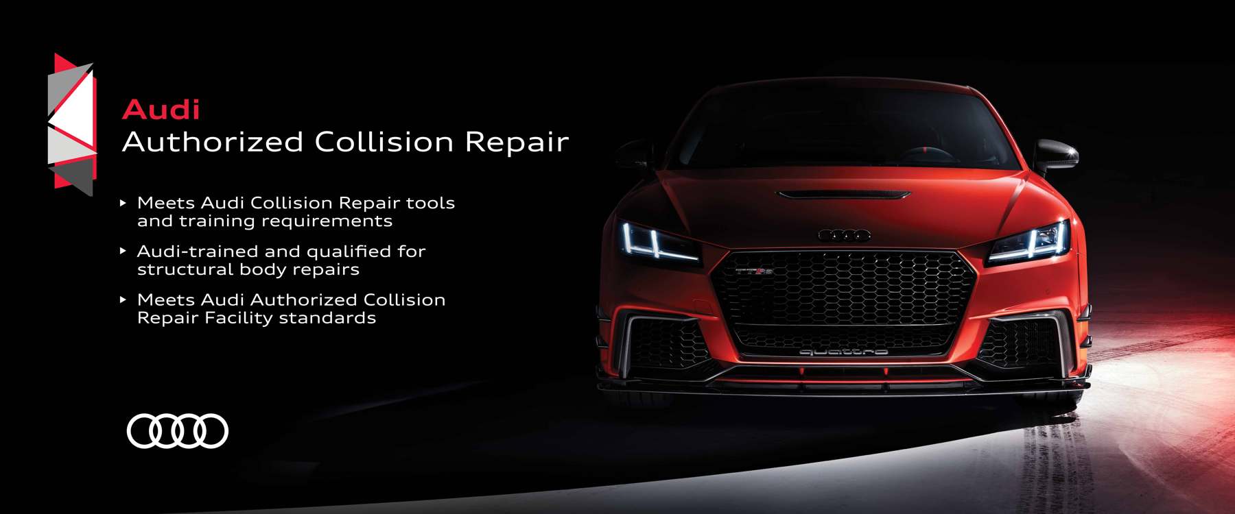 audi certified collision repair banner image